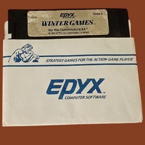 Winter Games – Commodore 64 – Epyx (1985) – 5.25" Floppy Disk