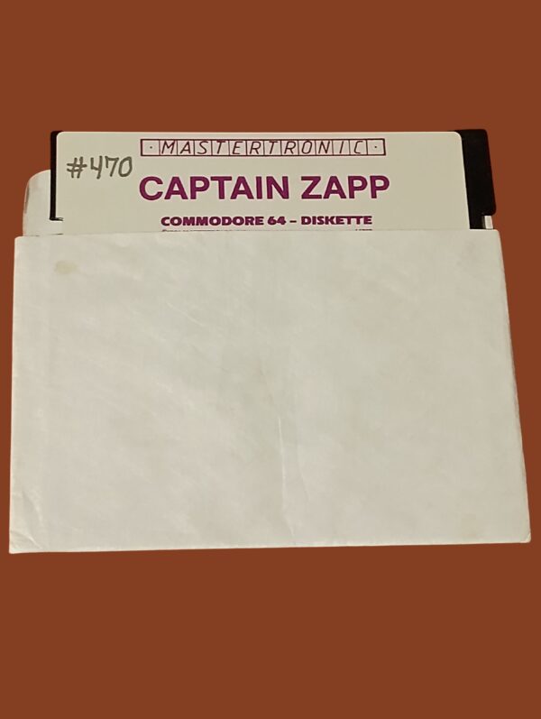 Captain Zapp – Commodore 64 – 5.25" Floppy Disk – Mastertronic