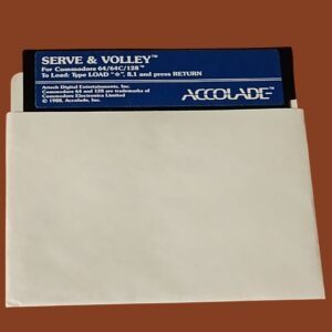 Serve & Volley – Commodore 64/128 Floppy Disk by Accolade (1988)