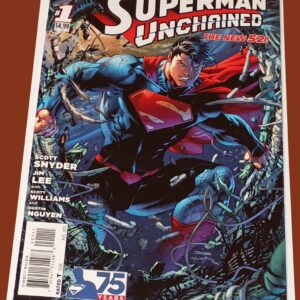 Superman Unchained #1 (2013) – New 52 Debut – Scott Snyder & Jim Lee – 75th Anniversary Issue