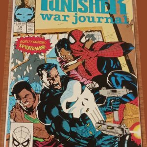 The Punisher War Journal #14 (1990, Marvel) – Guest-Starring Spider-Man – Jim Lee Cover