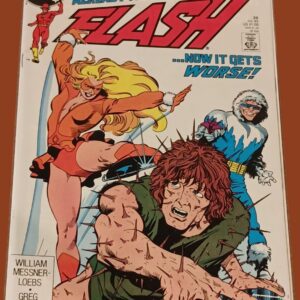 The Flash #28 (1989, DC Comics) – Golden Glider & Captain Cold Appearance