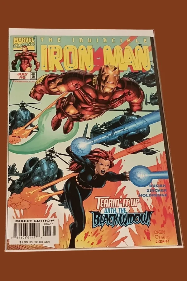 The Invincible Iron Man #6 (1998, Marvel Comics) – Team-Up with Black Widow