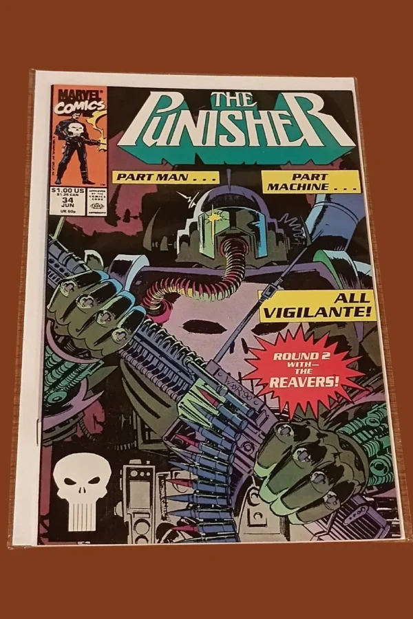The Punisher #34 (1990, Marvel Comics) – Round 2 with the Reavers!