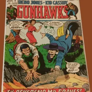 The Gunhawks #5 (1973) – Marvel Comics “The Reverend Mr. Graves!”
