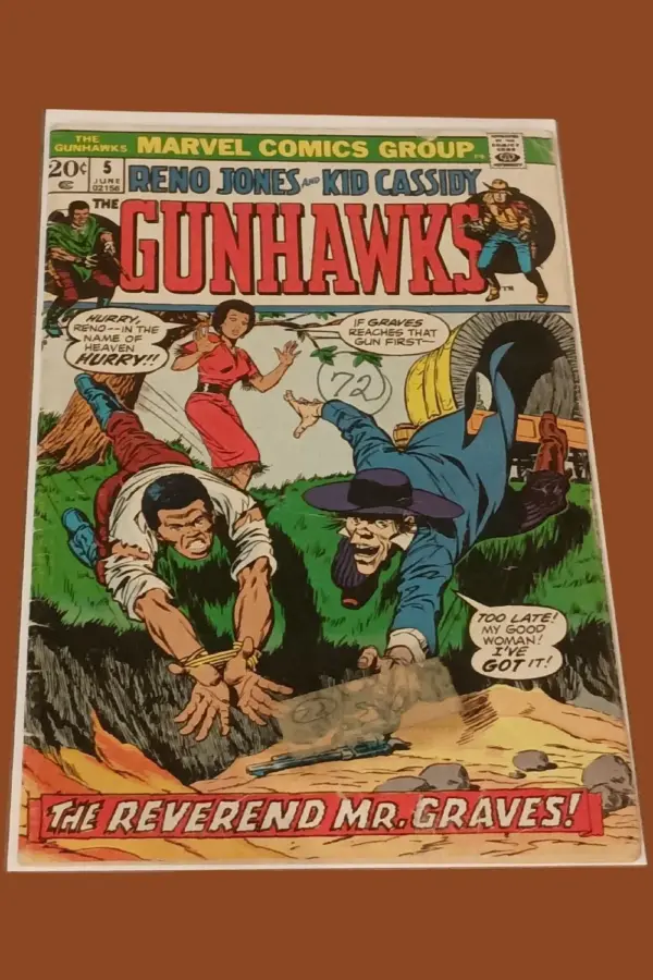 The Gunhawks #5 (1973) – Marvel Comics “The Reverend Mr. Graves!”