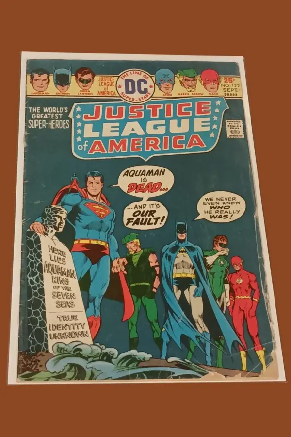 Justice League of America #122 (1975) – DC Comics “Aquaman is Dead!”