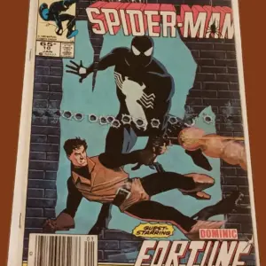 Web of Spider-Man #10 (Jan 1986, Marvel) – Black Suit Spider-Man | Guest-Starring Dominic Fortune