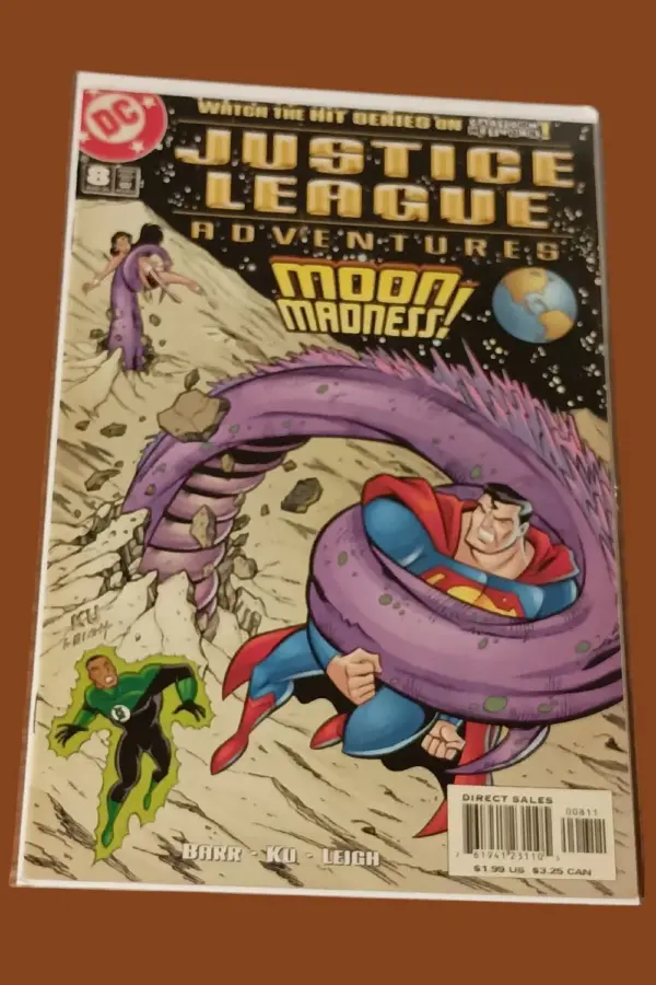 Justice League Adventures #8 (2002, DC Comics) – Moon Madness! Animated Series Tie-In