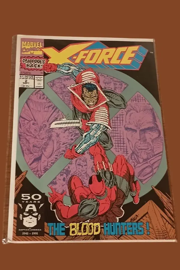 X-Force #2 (1991, Marvel Comics) – Deadpool Returns, The Blood Hunters!