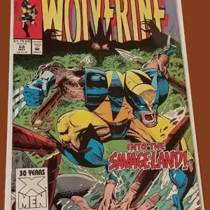 Wolverine #69 (1993) – Into the Savage Land! | X-Men 30th Anniversary Issue
