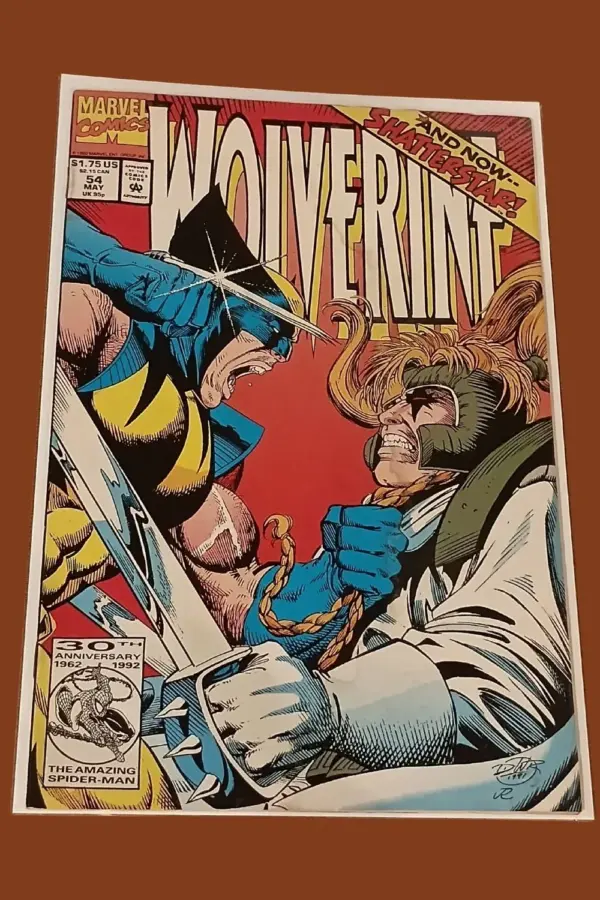 Wolverine #54 (1992) – Wolverine vs. Shatterstar! | Marvel 30th Anniversary Issue
