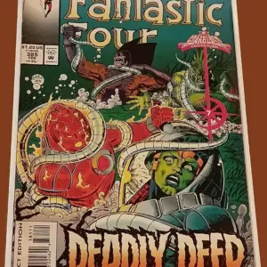 Fantastic Four #385 (1994) – Deadly Deep! | Bloodlines Crossover | Marvel Comics Fantastic Four #385 (1994) – Deadly Deep! | Bloodlines Crossover | Marvel Comics