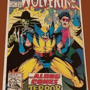 Wolverine #58 (1992) – Along Comes Terror | Marvel Comics | Jubilee & Wolverine Team-Up
