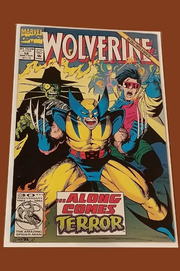 Wolverine #58 (1992) – Along Comes Terror | Marvel Comics | Jubilee & Wolverine Team-Up