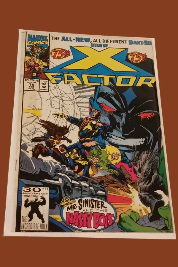 X-Factor #75 (1992) – 75th Giant-Size Anniversary Issue | Mr. Sinister & The Nasty Boys | Marvel Comics