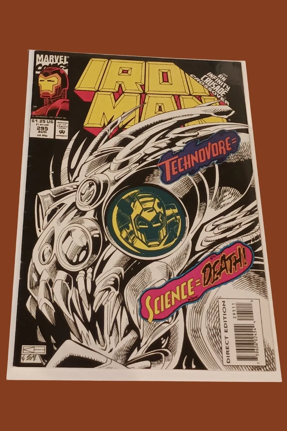 Iron Man #295 (1993) – Technovore! Science = Death! | Infinity Crusade Crossover Iron Man #295 (1993) – Technovore! Science = Death! | Infinity Crusade Crossover