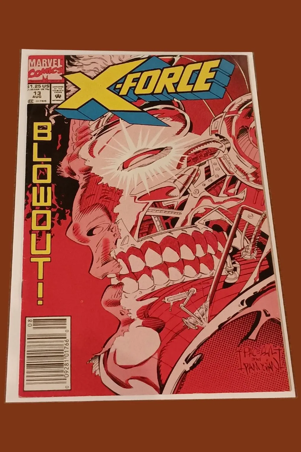 X-Force #13 (Marvel Comics, August 1992) – Cable vs. the Machines in “Blowout!” X-Force #13 (Marvel Comics, August 1992) – Cable vs. the Machines in “Blowout!”