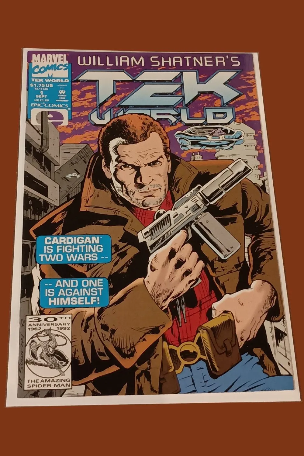 William Shatner’s TekWorld #21 (Marvel / Epic Comics, September 1992) – Cardigan’s War Against Himself! William Shatner’s TekWorld #21 (Marvel / Epic Comics, September 1992) – Cardigan’s War Against Himself!