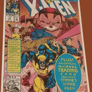 X-Men #14 (1992) – X-Cutioner’s Song Part 3 – Sealed Polybag Copy with Trading Card