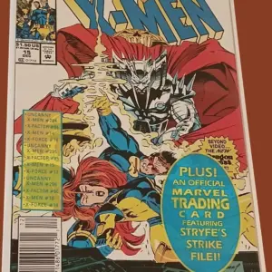 X-Men #15 (1992) – X-Cutioner’s Song Chapter – Includes Original Marvel Trading Card