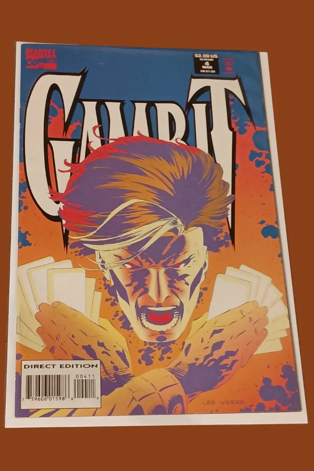 Gambit #4 (1993) – Lee Weeks Cover – Classic ’90s Marvel Solo Series Gambit #4 (1993) – Lee Weeks Cover – Classic ’90s Marvel Solo Series