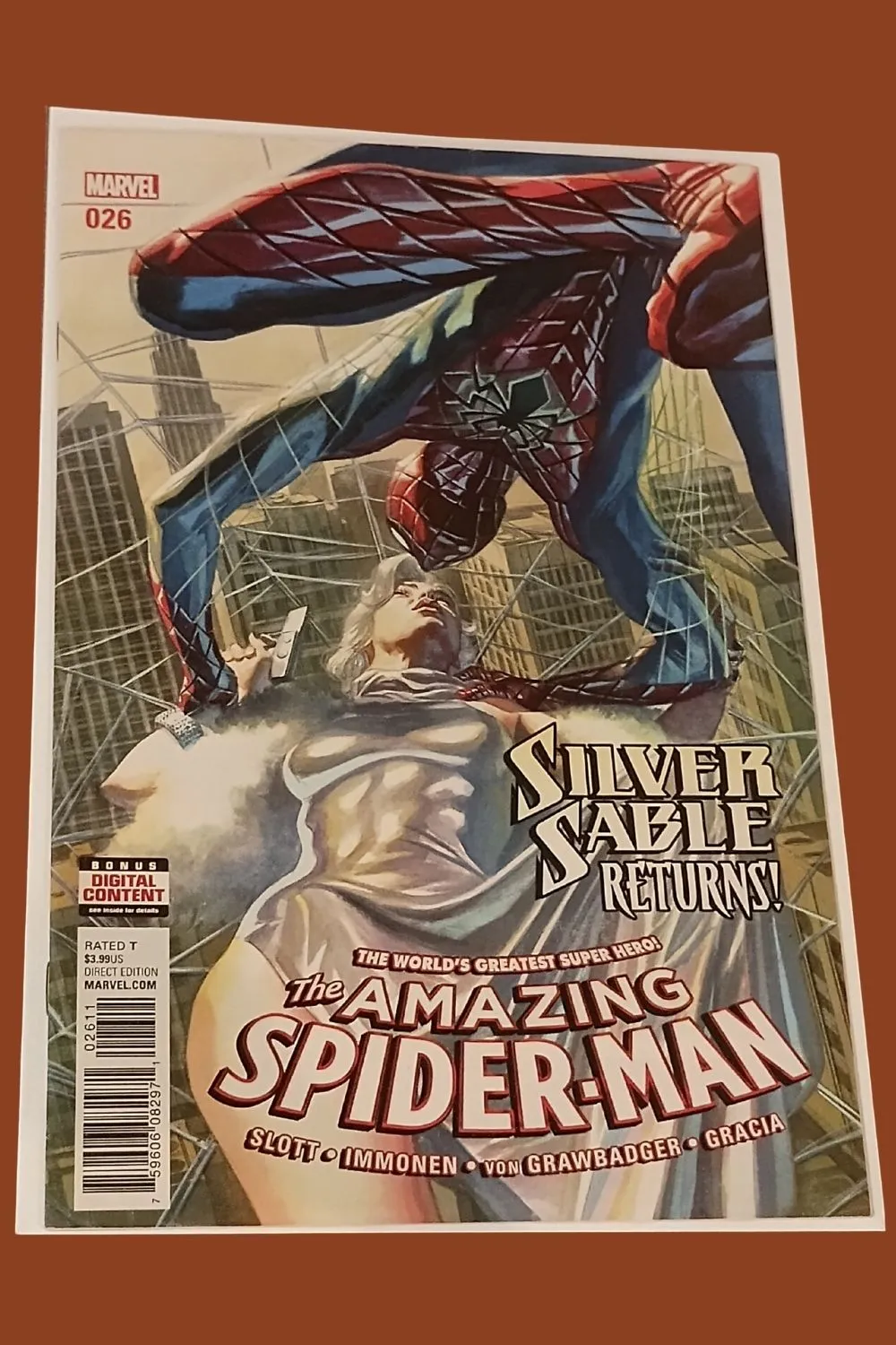 The Amazing Spider-Man #26 – “Silver Sable Returns!” (Marvel, 2017) The Amazing Spider-Man #26 – “Silver Sable Returns!” (Marvel, 2017)