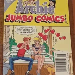 Archie Jumbo Comics Digest #309 – Sweet Archie & Betty Porch Texting Cover Archie Jumbo Comics Digest #309 – Sweet Archie & Betty Porch Texting Cover