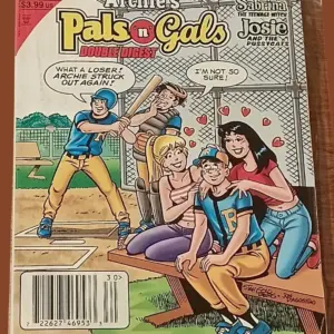 Archie’s Pals ’n’ Gals Double Digest #130 – Baseball Cover Featuring Sabrina & Josie and the Pussycats Archie’s Pals ’n’ Gals Double Digest #130 – Baseball Cover Featuring Sabrina & Josie and the Pussycats