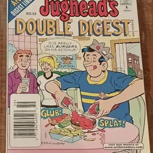 Jughead’s Double Digest Magazine #59 – Classic Ketchup & Burgers Comedy Cover Jughead’s Double Digest Magazine #59 – Classic Ketchup & Burgers Comedy Cover