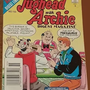 Jughead with Archie Digest Magazine #155 – Classic Pop’s Diner Burger & Thesaurus Gag Cover Jughead with Archie Digest Magazine #155 – Classic Pop’s Diner Burger & Thesaurus Gag Cover
