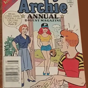 Archie Annual Digest Magazine #66 – Classic Cheryl Blossom Cover with Vintage Riverdale Humor Archie Annual Digest Magazine #66 – Classic Cheryl Blossom Cover with Vintage Riverdale Humor