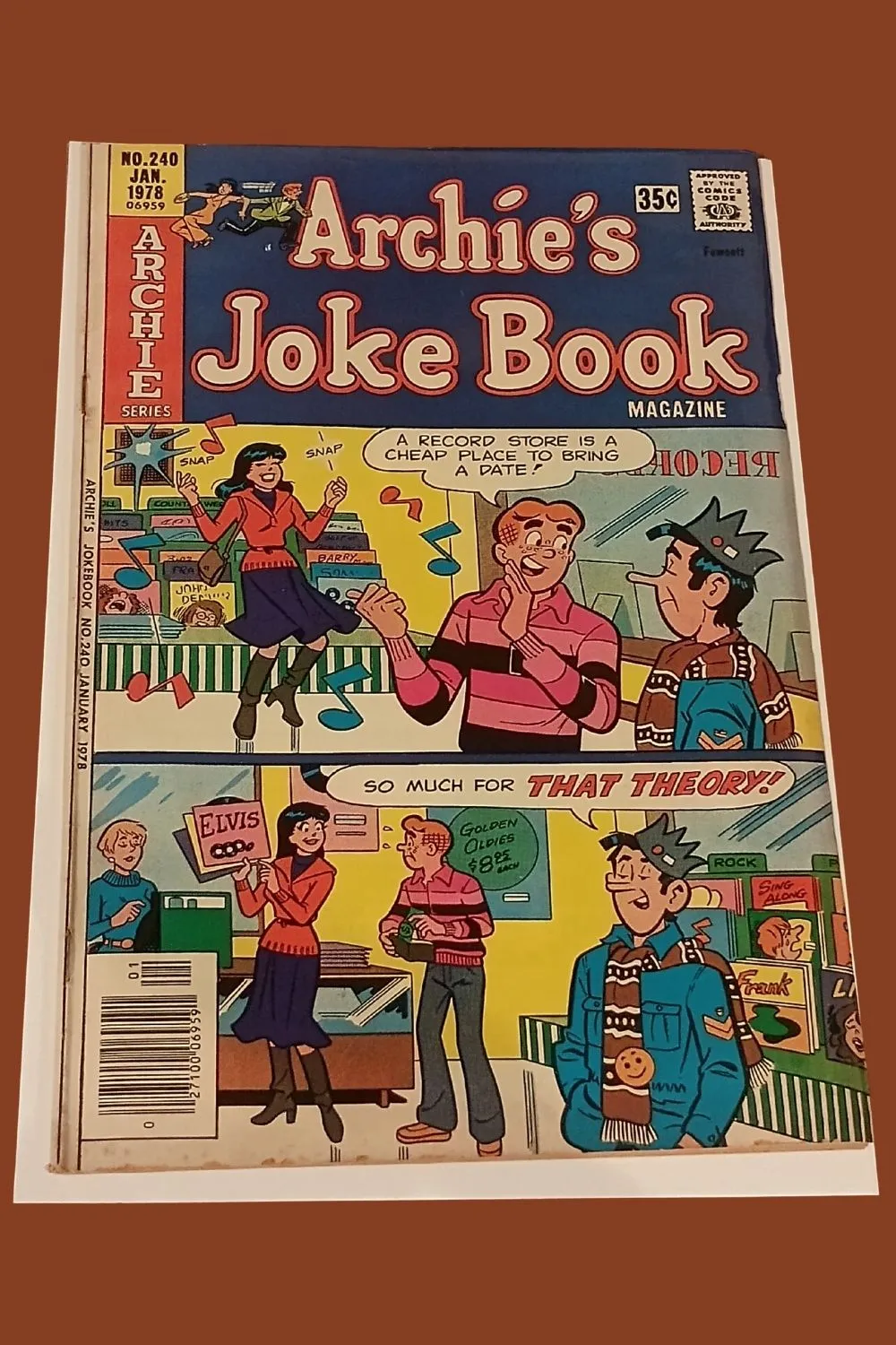 Archie’s Joke Book #240 – Classic Record Store Date Gag (1978) Archie’s Joke Book #240 – Classic Record Store Date Gag (1978)