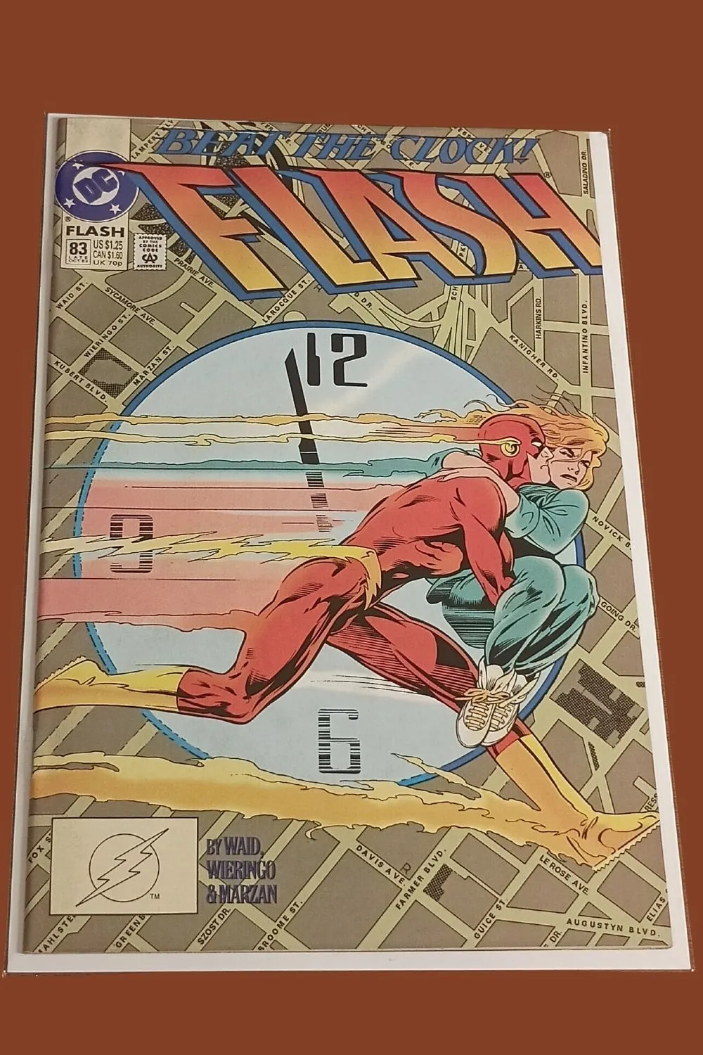 The Flash #83 (DC Comics) — “Beat the Clock” Iconic Wally West Cover The Flash #83 (DC Comics) — “Beat the Clock” Iconic Wally West Cover