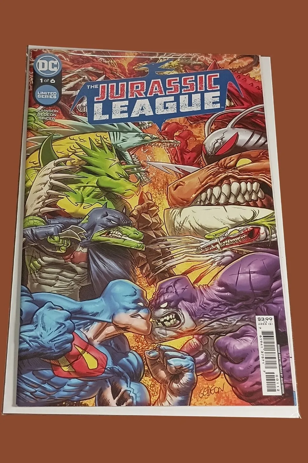 The Jurassic League #1D β D Variant Cover (DC Comics, Limited Series) The Jurassic League #1D β D Variant Cover (DC Comics, Limited Series)