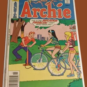 Archie #266 (November) – Classic Bicycle Inflation Cover – Bronze Age Archie Comic