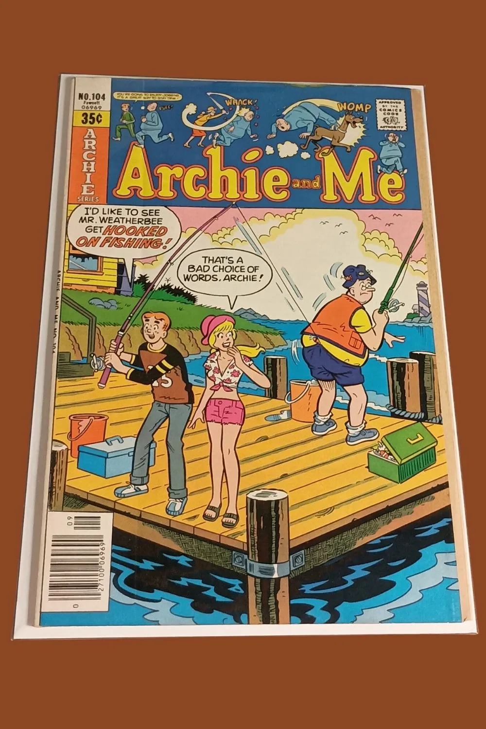 Archie and Me #104 β Classic Fishing Dock Cover β Bronze Age Archie Comic Archie and Me #104 β Classic Fishing Dock Cover β Bronze Age Archie Comic