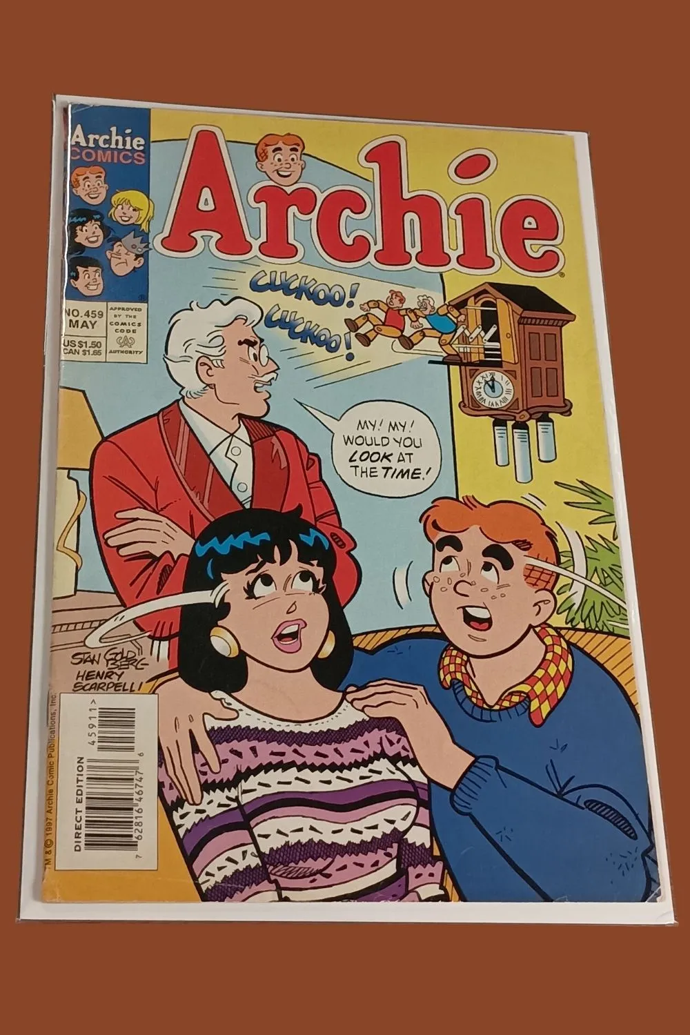 Archie #459 (May 1987) β Classic Cuckoo Clock Cover β Archie Comics Direct Edition Archie #459 (May 1987) β Classic Cuckoo Clock Cover β Archie Comics Direct Edition