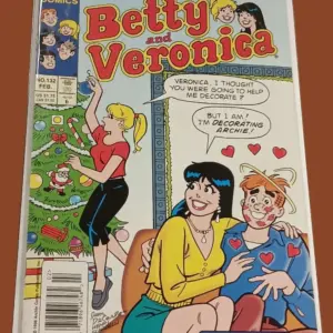Betty and Veronica #132 (February 1998) – Classic Holiday Cover – Archie Comics Direct Edition