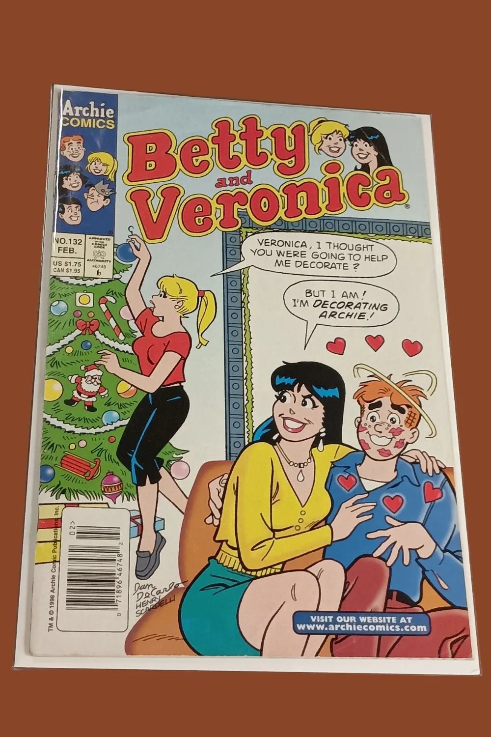 Betty and Veronica #132 (February 1998) β Classic Holiday Cover β Archie Comics Direct Edition Betty and Veronica #132 (February 1998) β Classic Holiday Cover β Archie Comics Direct Edition