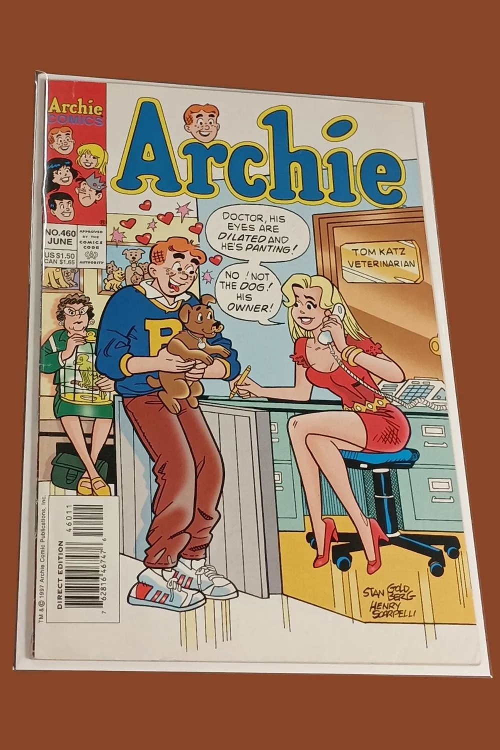 Archie #460 (June 1987) β Classic Vet Office Cover β Archie Comics Direct Edition Archie #460 (June 1987) β Classic Vet Office Cover β Archie Comics Direct Edition