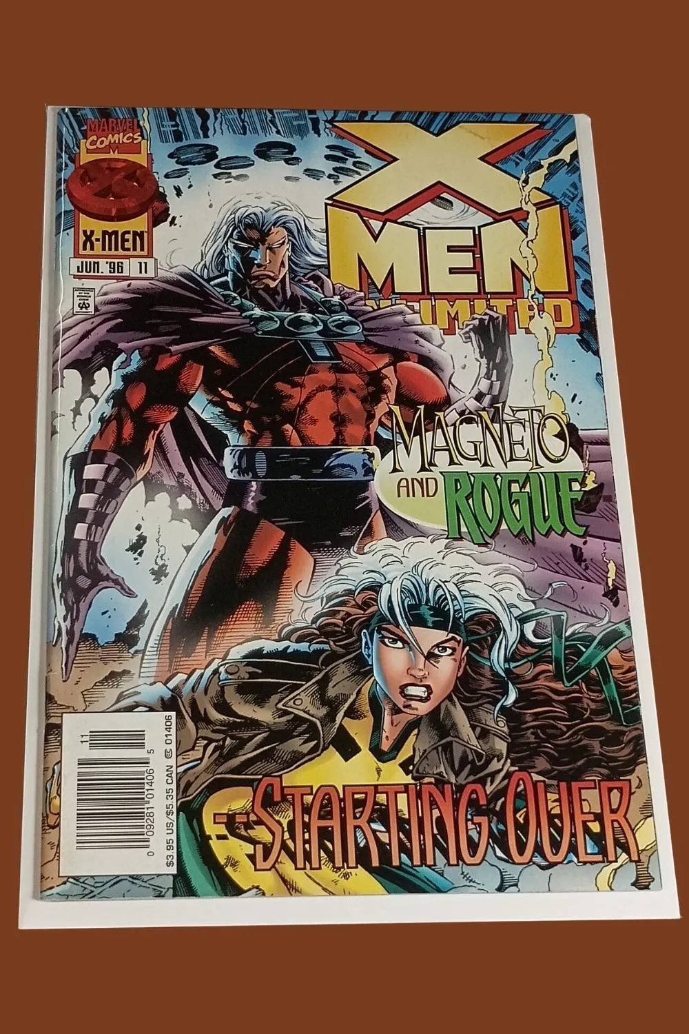 X-Men Unlimited #11 (1996) Marvel Comics β Magneto & Rogue Cover β Starting Over Storyline X-Men Unlimited #11 (1996) Marvel Comics β Magneto & Rogue Cover β Starting Over Storyline