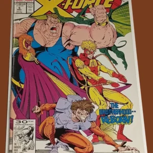 X-Force #5 (1991) Marvel Comics – The Brotherhood Reborn – 30th Anniversary Fantastic Four Logo X-Force #5 (1991) Marvel Comics – The Brotherhood Reborn – 30th Anniversary Fantastic Four Logo