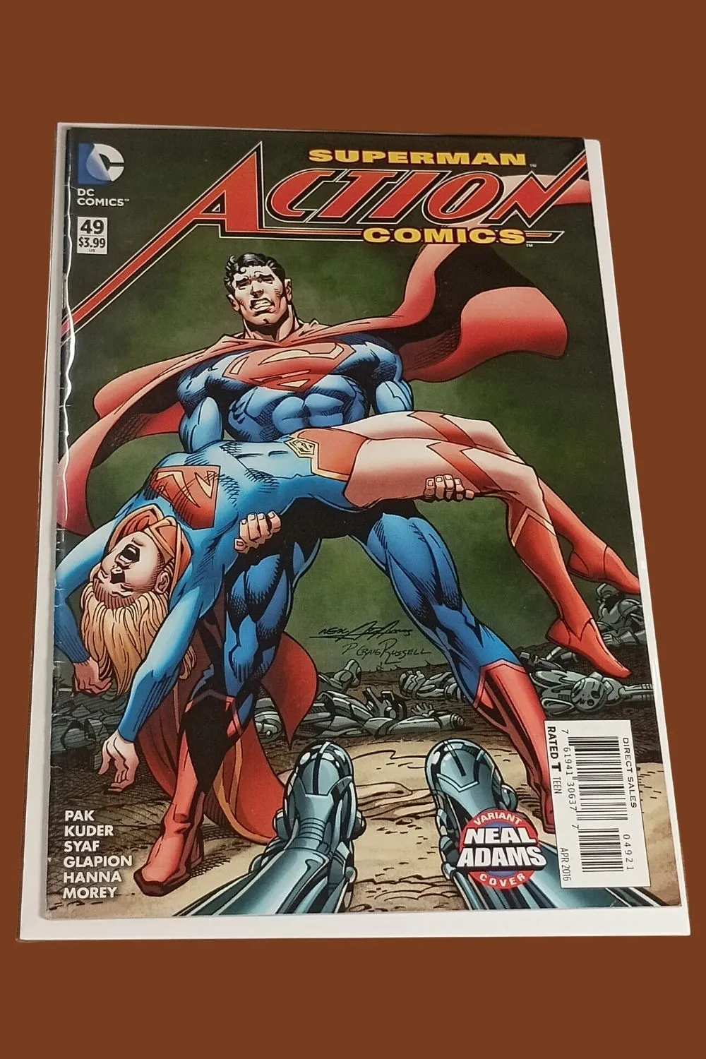 Superman Action Comics #49 (2016) DC Comics β Neal Adams Variant Cover β Superman & Supergirl Superman Action Comics #49 (2016) DC Comics β Neal Adams Variant Cover β Superman & Supergirl