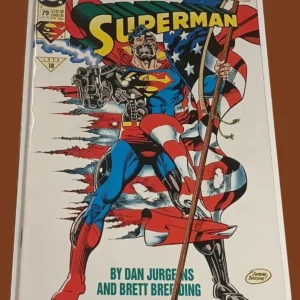 Superman #79 (1993) DC Comics β Reign of the Supermen β Cyborg Superman Cover Superman #79 (1993) DC Comics β Reign of the Supermen β Cyborg Superman Cover