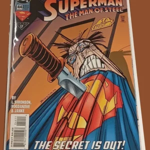 Superman: The Man of Steel #44 (1995) DC Comics β The Secret Is Out! β Roger Cruz Cover Superman: The Man of Steel #44 (1995) DC Comics β The Secret Is Out! β Roger Cruz Cover
