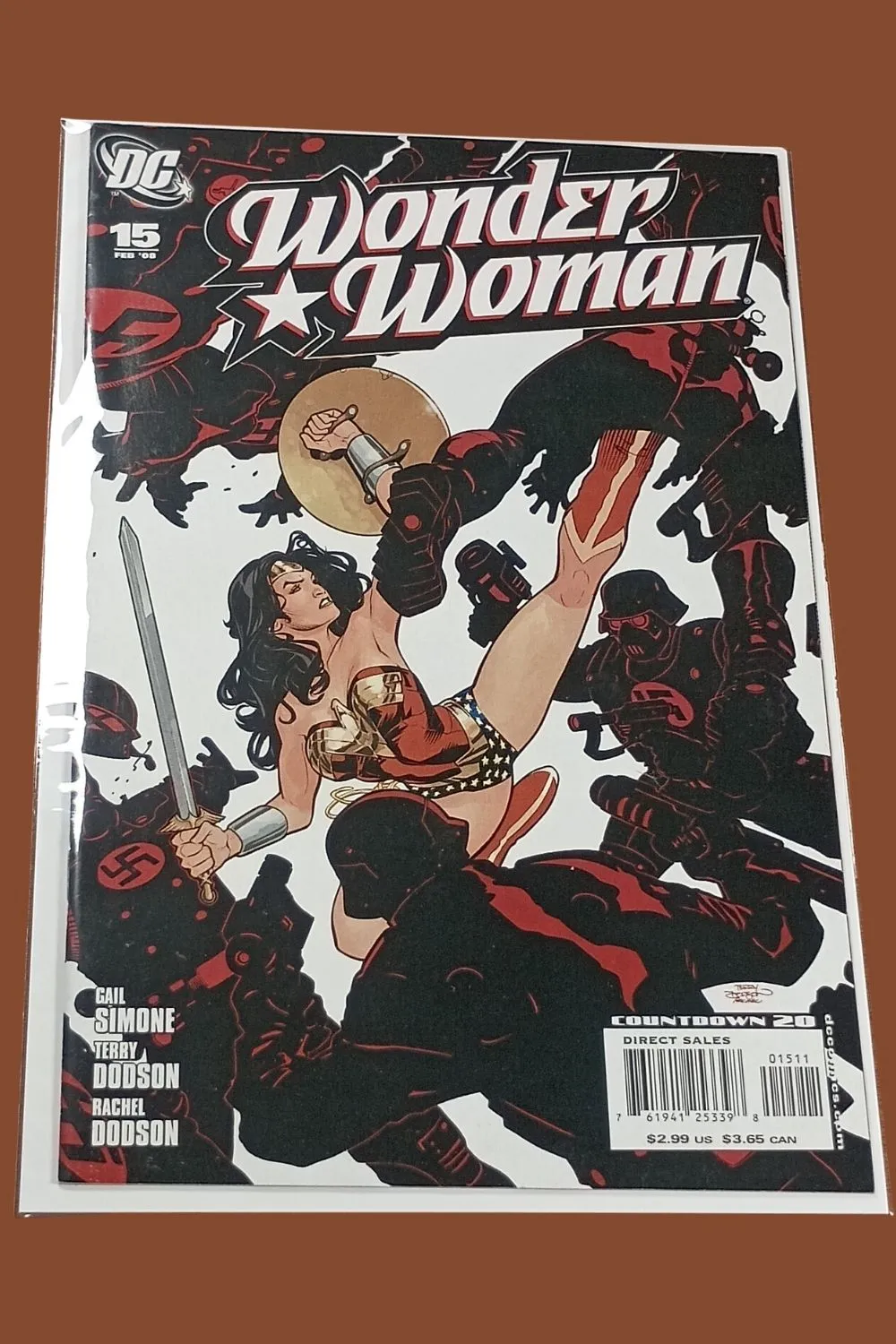 Wonder Woman #15 (DC Comics, 2008) Gail Simone Run β Action-Packed Battle Cover Wonder Woman #15 (DC Comics, 2008) Gail Simone Run β Action-Packed Battle Cover