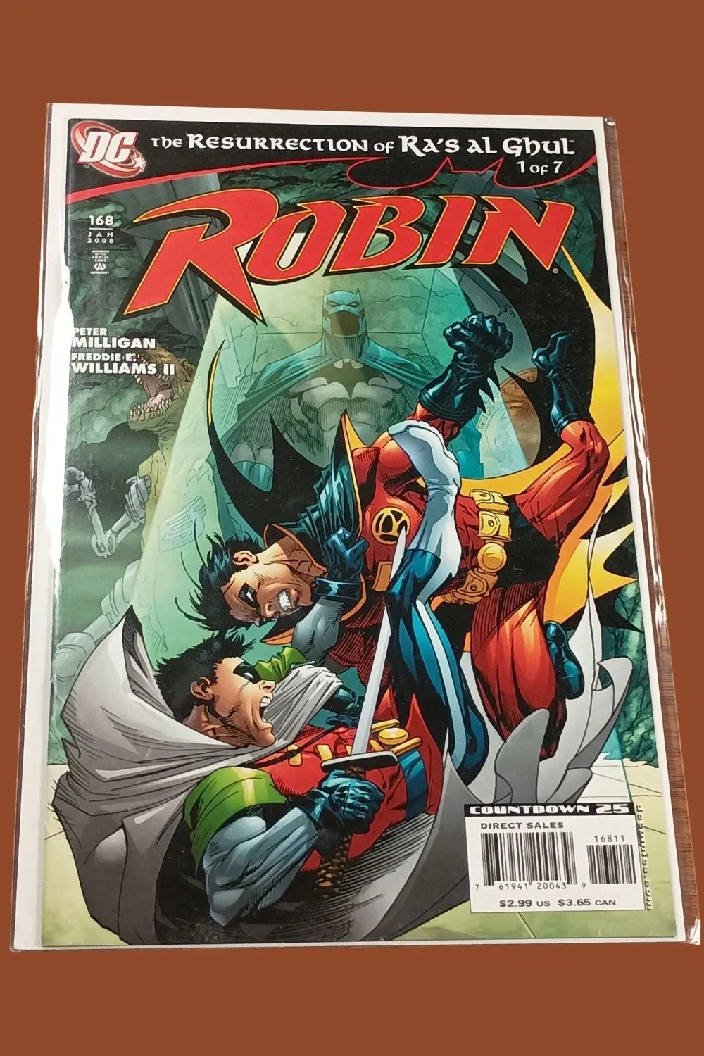 Robin #168 (2008) DC Comics – Resurrection of Ra’s al Ghul Part 1 – Key Crossover Issue Robin #168 (2008) DC Comics – Resurrection of Ra’s al Ghul Part 1 – Key Crossover Issue