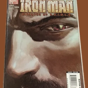 Iron Man #28 (2008) Marvel Comics – Director of S.H.I.E.L.D. – Tony Stark Close-Up Cover