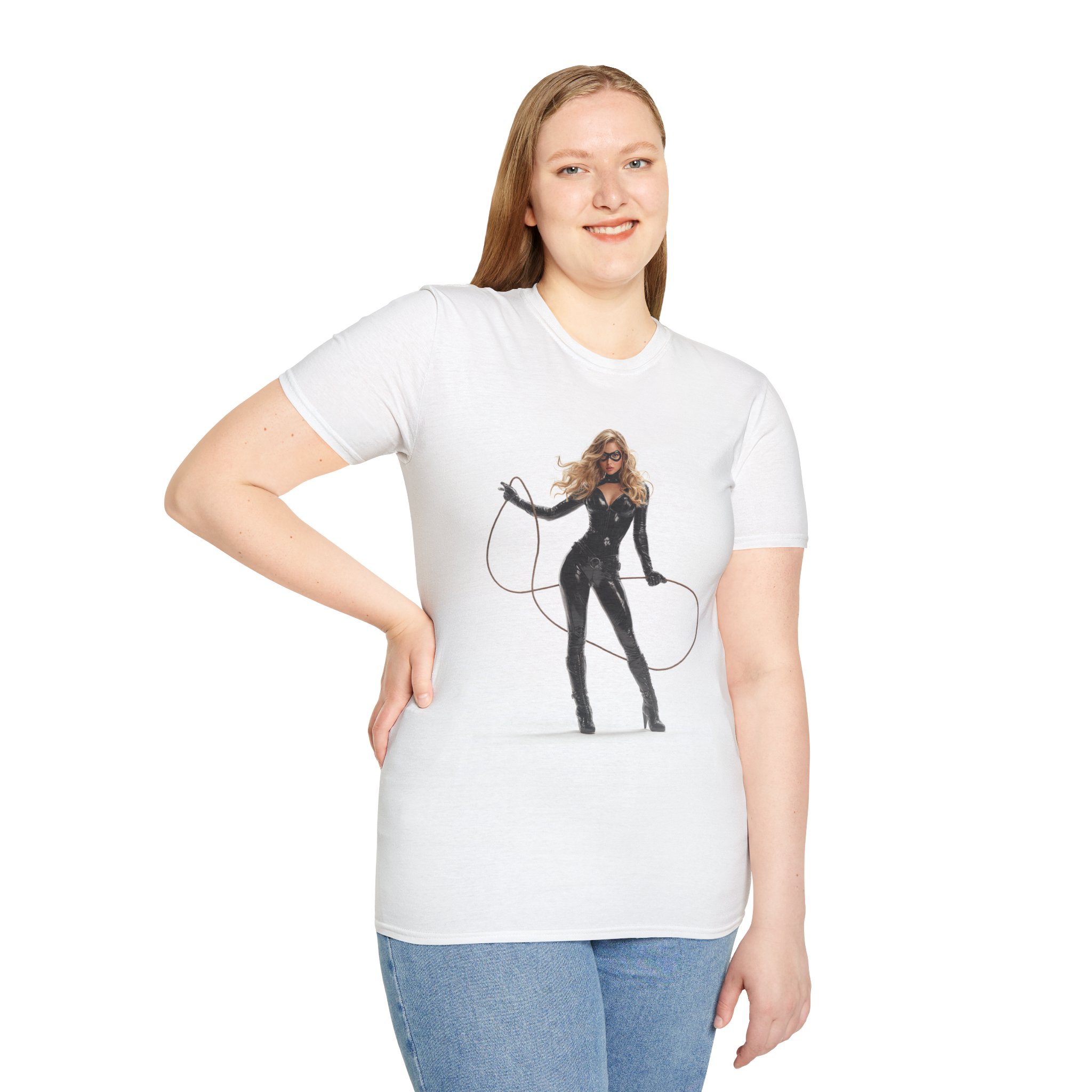 Midnight Cat Burglar T-Shirt β Sleek Black Suit Femme Fatale Graphic Tee Midnight Cat Burglar T-Shirt β Sleek Black Suit Femme Fatale Graphic Tee - Image 3